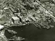 Aerial of Balmain Shipyard 1949